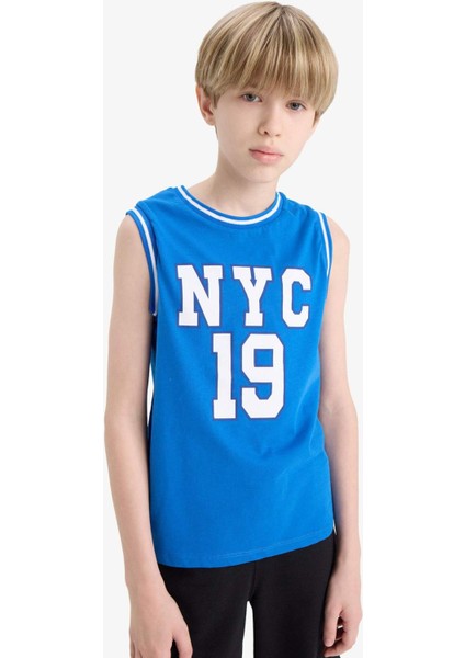 Erkek Çocuk 2'li Takım Baskılı Atlet Beli Lastikli Şort