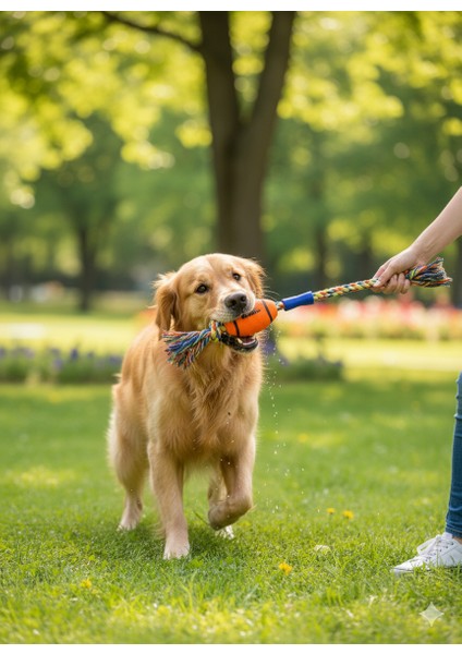 Köpek Oyuncak Seti – Mama Dağıtıcı Ödül Makinesi + Dayanıklı Örgü Çiğneme Ipi fırsatları