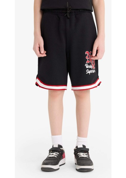 Erkek Çocuk 2'li Takım Baskılı Atlet Beli Lastikli Şort