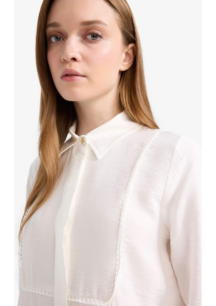 Regular Fit Uzun Kollu Tesettür Gömlek Tunik