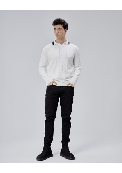 Erkek Triko Kazak 18046 V Polo