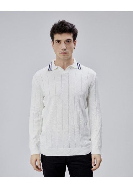 Erkek Triko Kazak 18046 V Polo modelleri