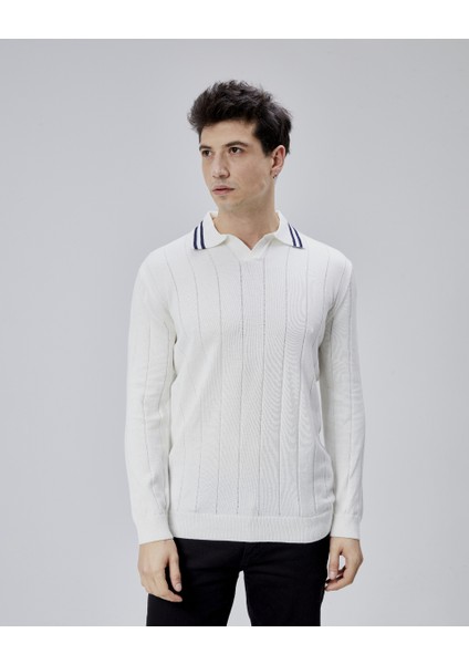 Erkek Triko Kazak 18046 V Polo fırsatları