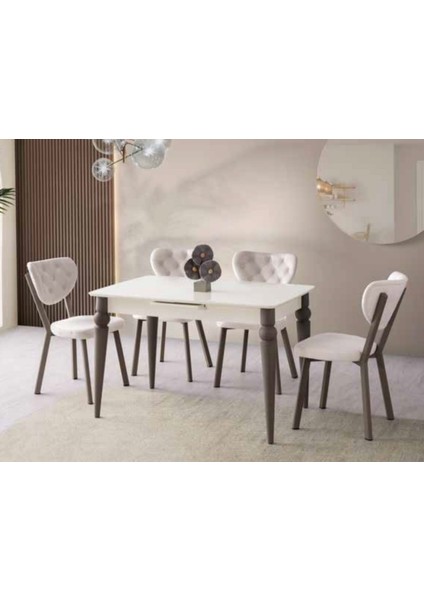 Berya Concept Venüs | MDF HGLOSS | Yemek Masa Takımı