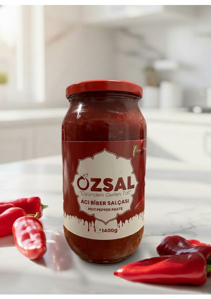 Özsal Acı Biber Salçası 1400 Gram