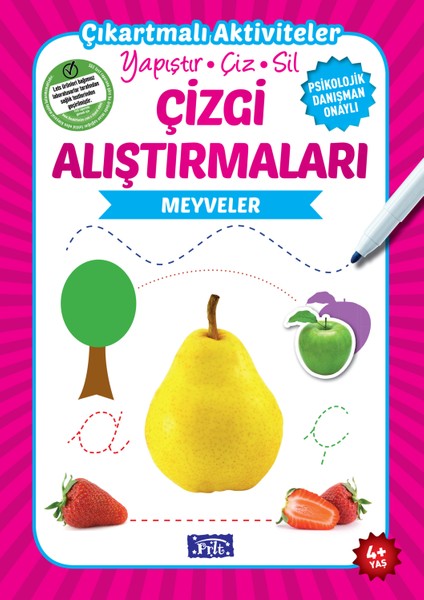 Meyveler - Çizgi Alıştırmaları