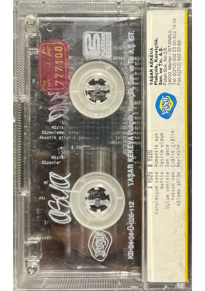 Kaset Asya (Vurulmuşum Sana) Kaset fiyatları