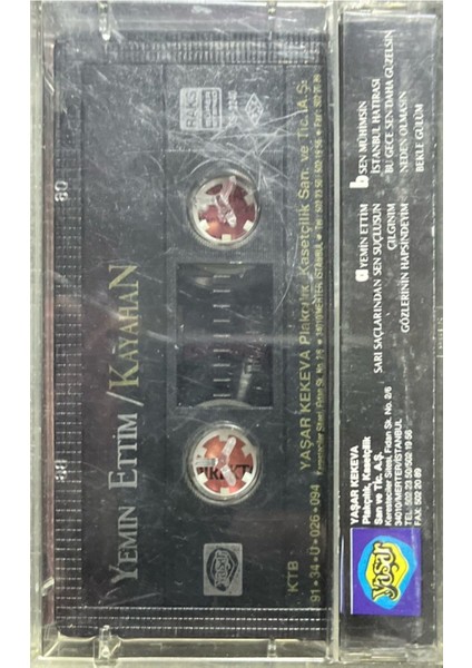 Kaset Kayahan Yemin Ettim Kaset fiyatları