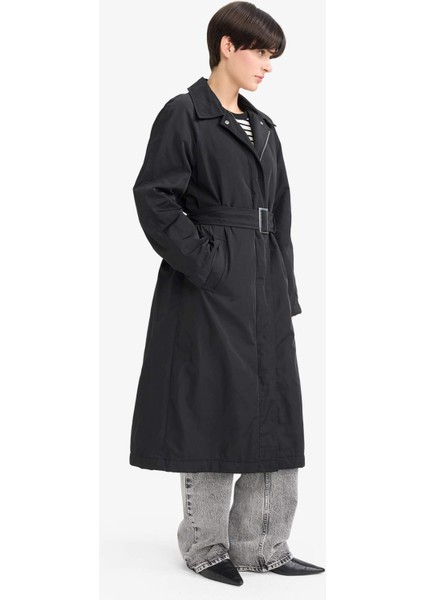 Regular Fit Kemerli Fermuarlı Uzun Trençkot F2100AX25WN