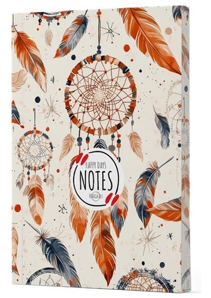 Tüy 5 - Yan Boyamalı Çizgili Defter