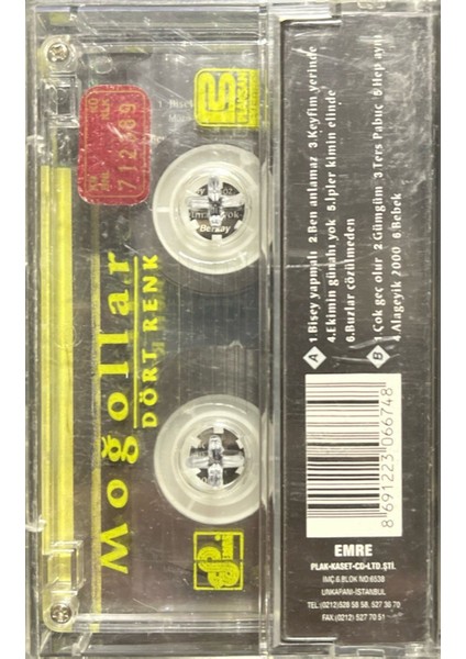 Kaset Moğollar Dört Renk Kaset fiyatları