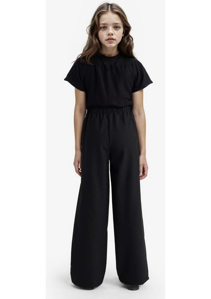 Kız Çocuk Wide Leg Geniş Paça Okul Pantolonu