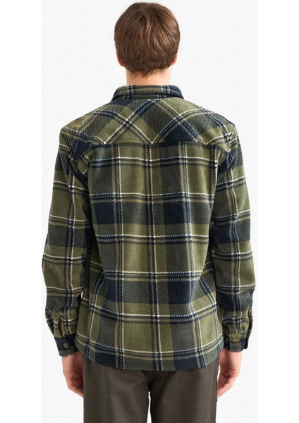 Regular Fit Kareli Polar Uzun Kollu Gömlek F0104AX25WN