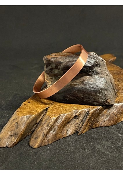 %100 Saf Bakır Düz Bileklik Sade Bakır Bileklik Düz Bakır Kelepçe