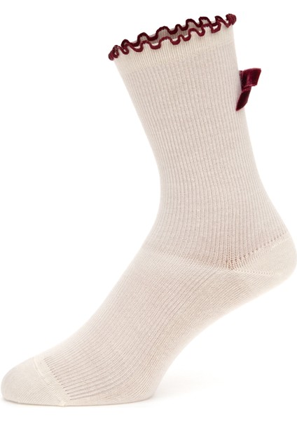Kadın Bordo Çorap 50315961-VR014