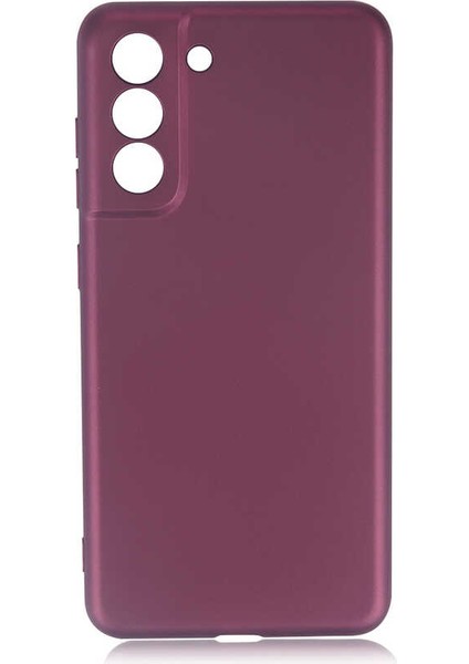 Galaxy S21 Fe Kılıf Mbvo Premier Silikon Kapak-Mürdüm