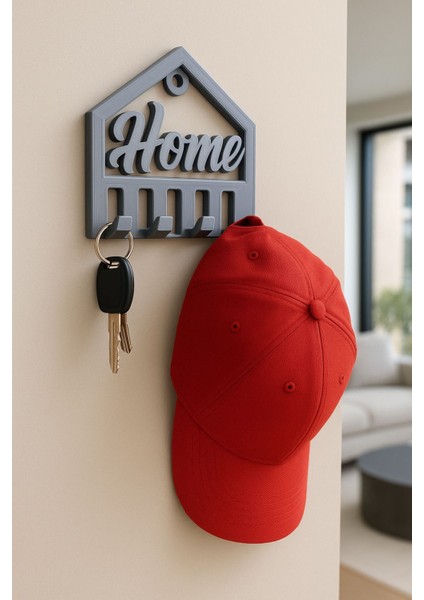 Dekoratif Açılır Kapanır Anahtar Askı Home Detay 15 x 15 cm fırsatları