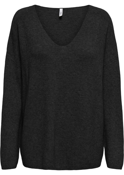 Onlibi Ls Rib Loose V-Neck cc Knt Kadın Kazak 15351121