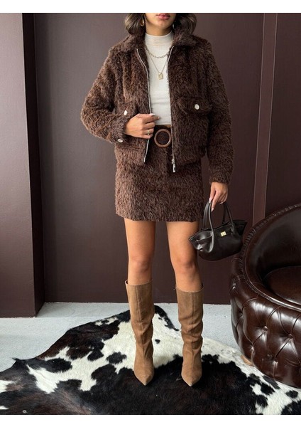 Kürklü Ceket Etek Takım Yeni fiyatları