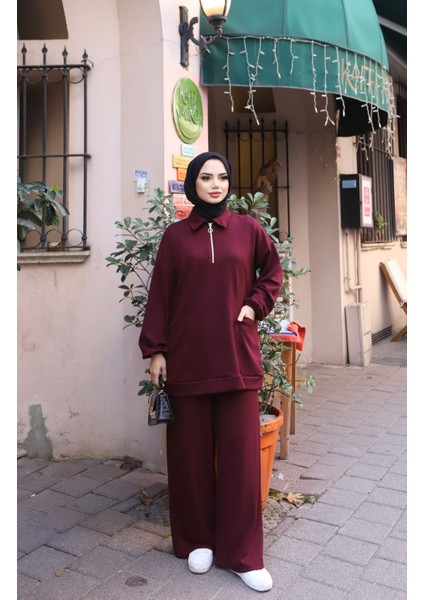 Yarım Fermuarlı Cepli Modal Takım fiyatları