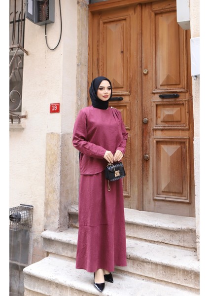 Omuzdan Pileli Ipek Süet Elbise fiyatları