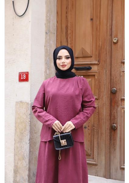 Omuzdan Pileli Ipek Süet Elbise modelleri