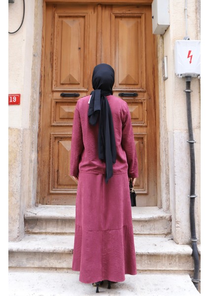 Omuzdan Pileli Ipek Süet Elbise indirimleri