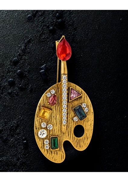 Sanatçı Ruhu Palet Broş