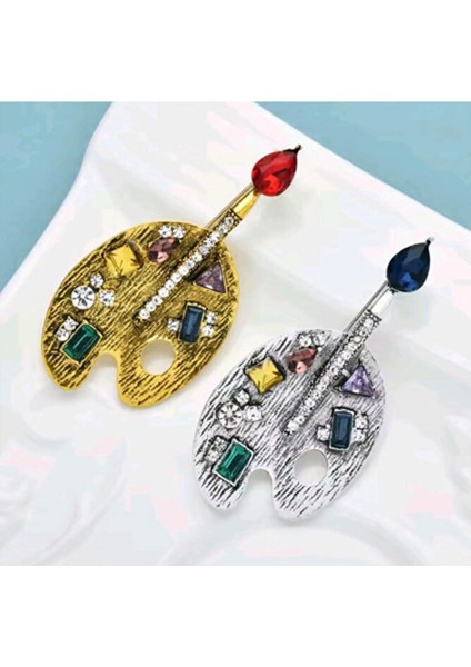 Sanatçı Ruhu Palet Broş modelleri