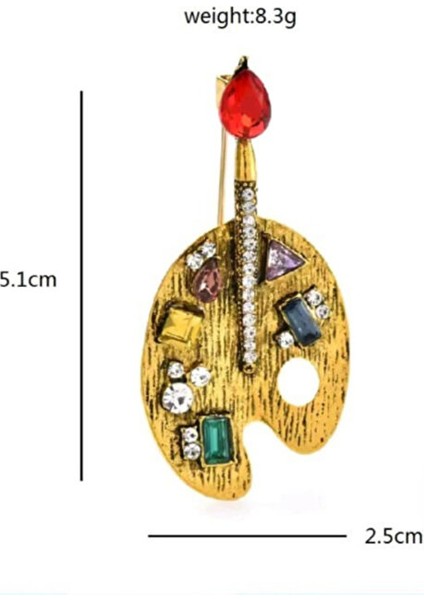 Sanatçı Ruhu Palet Broş fırsatları