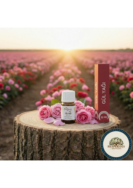Organik Gül Yağı 20 ml Şişede