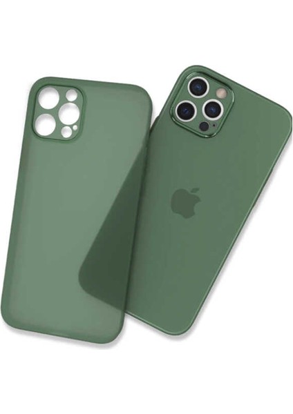 iPhone 12 Pro Max Kılıf ​​mbvo Tiny Kapak-Yeşil