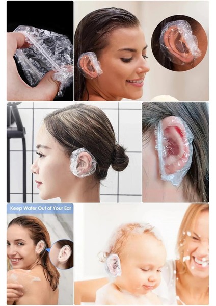100 Adet Kulak Koruyucu Suya Dayanıklı Bone Yüzme Saç Boyama ve Duş Için Güvenilir Koruma fiyatları