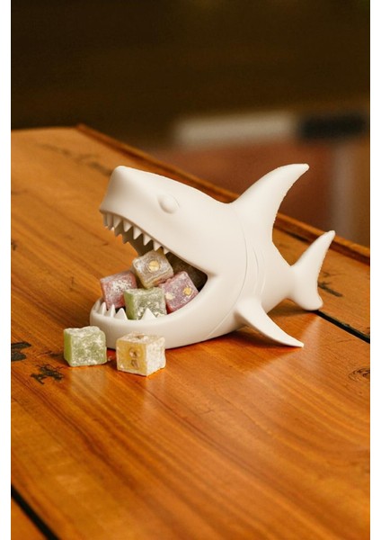 Köpekbalığı Masa Üstü Organizer Kahve Kapsülü, Lokum, Takı Düzenleyici, Modern Dekoratif Biblo fiyatları