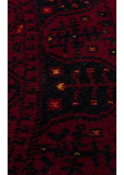 Historic 959 Red Q Afgan Desenli El Emeği ile Özel Tezgahlarda Üretilen Tencel Uşak Halısı indirimleri