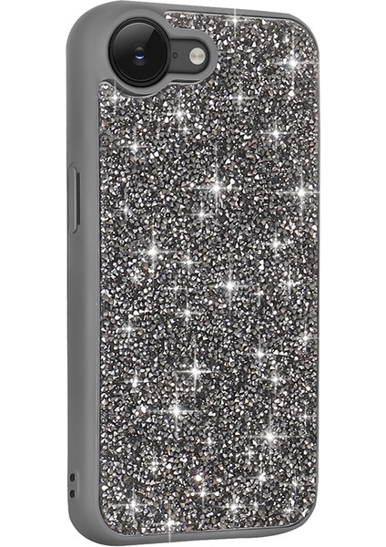 Apple iPhone 16E Kılıf Parlak Taşlı Tasarım Zore Pırlanta Kapak