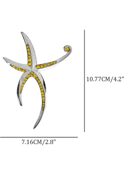 Blue Wave Mavi Taşlı Deniz Yıldızı Broş indirimleri