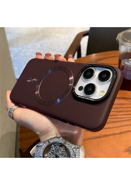 Iphone 13/14 Uyumlu Lens Koruma Hediyeli Mat Magsafe Özellikli Kılıf