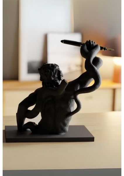 Dekoratif Heykel Kalemlik – Antik Yunan Laocoön Figürü ile Masaüstü Kalem Tutucu fiyatları