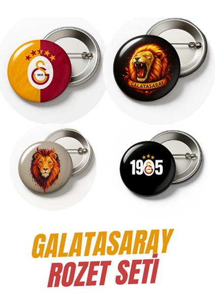 Galatasaray Rozet Seti 4'lü