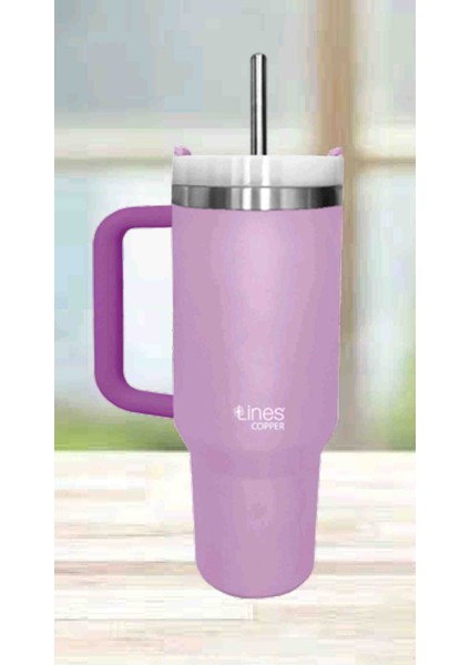 Cooper Mod 900ML Lila Pipetli Termos