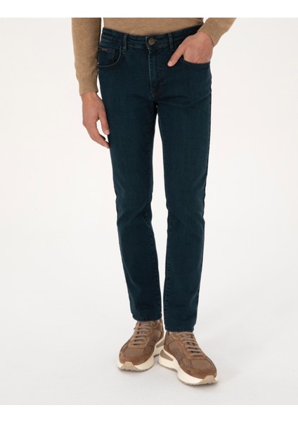 Erkek Haki Slim Fit Jean Pantolon 50315292-VR027 fiyatları