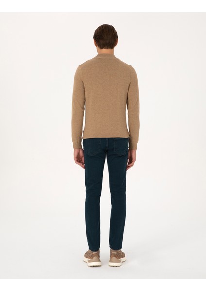 Erkek Haki Slim Fit Jean Pantolon 50315292-VR027 fırsatları