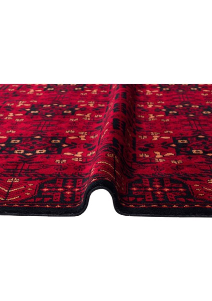 Historic 952 Red Afgan Desenli El Emeği ile Özel Tezgahlarda Üretilen Tencel Uşak Halısı fiyatları