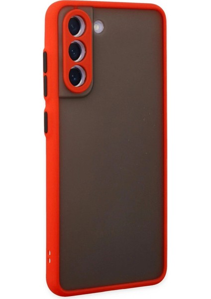 Samsung Galaxy S21 Fe Kılıf Montreal Silikon Kapak - Kırmızı modelleri