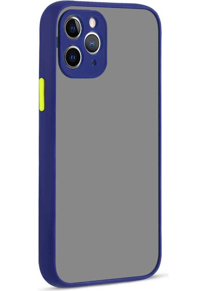 iPhone 12 Pro Max Kılıf Mbvo Hux Kapak-Lacivert