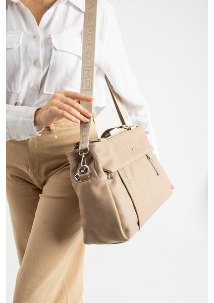 Büyük Boy Kadın Omuz ve Çapraz Çanta – Yumuşak Deri Dokulu, 3 Ana Bölmeli, Çok Cepli ve Günlük Kullanıma Uygun