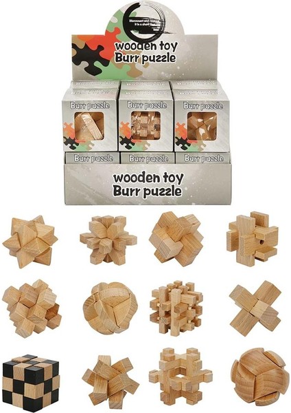 Woody Ahşap Burr Puzzle