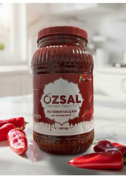 Özsal Acı Biber Salçası 3500 Gram