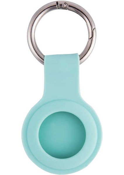 ​mbvo Airtag 01 Uyumlu Silikon Anahtarlık-Su Yeşil